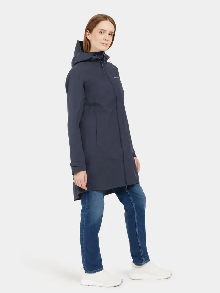 Women Bea Parka Dark Night Blue Didriksons Spring Jackets