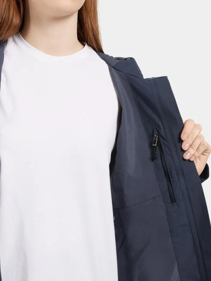 Women Bea Parka Dark Night Blue Didriksons Spring Jackets