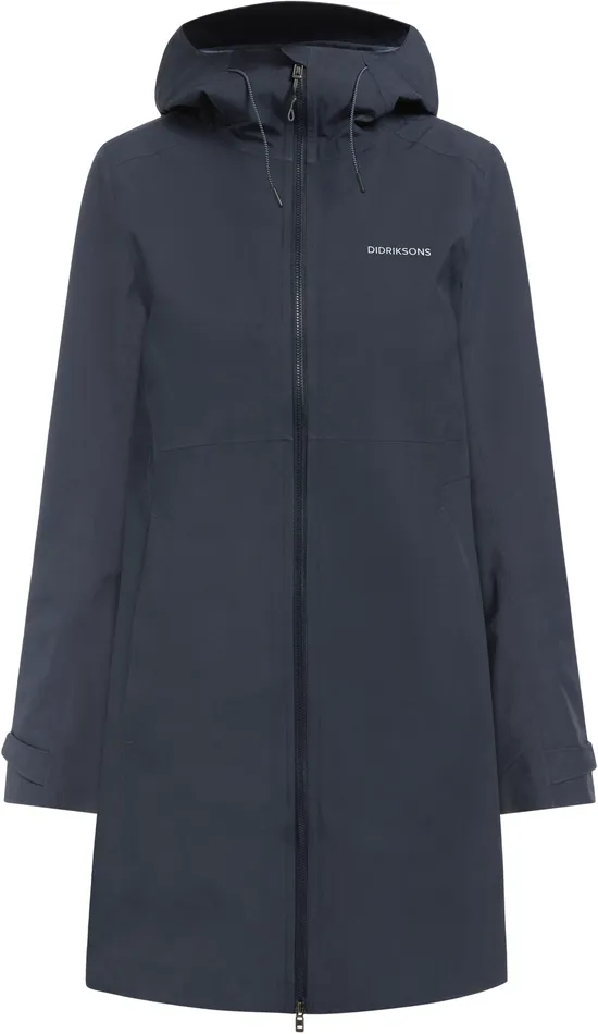 Women Bea Parka Dark Night Blue Didriksons Spring Jackets
