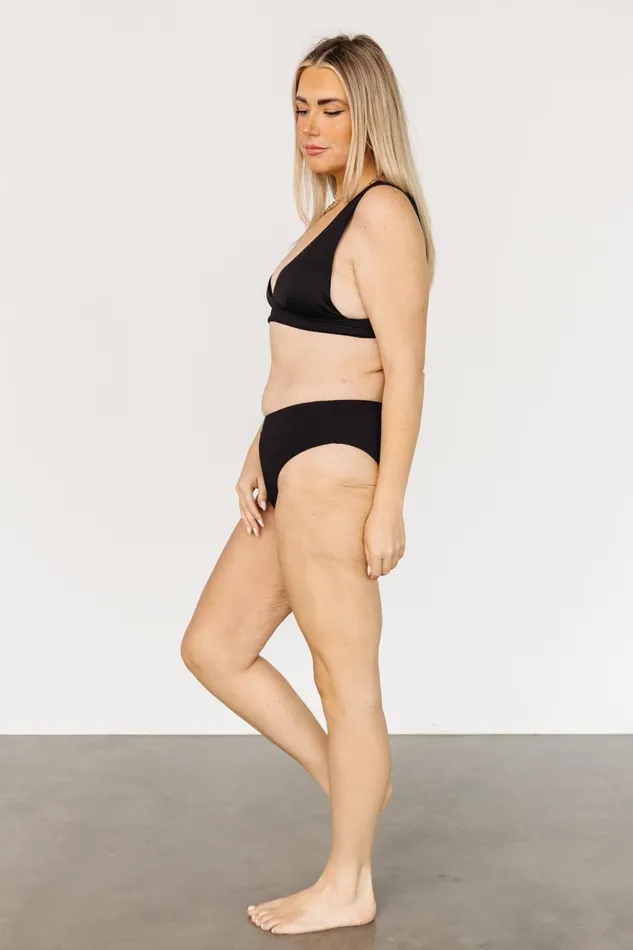 Women Bikini Baltic Born Formentera Pullover Bikini Top Black