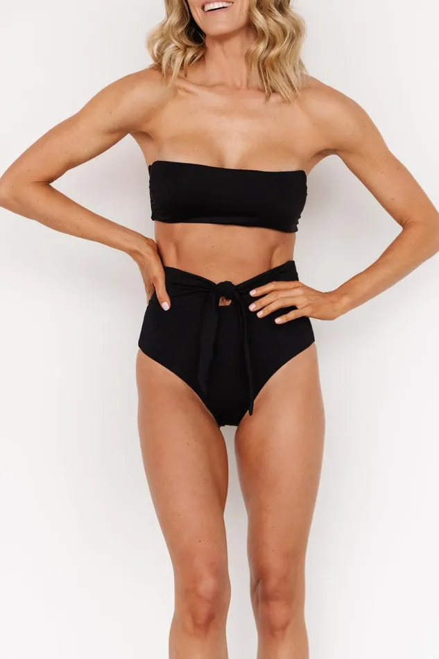 Women Bikini Baltic Born Milos High Waist Bikini Bottom Black Women Bikini Baltic Born Milos High Waist Bikini Bottom Black