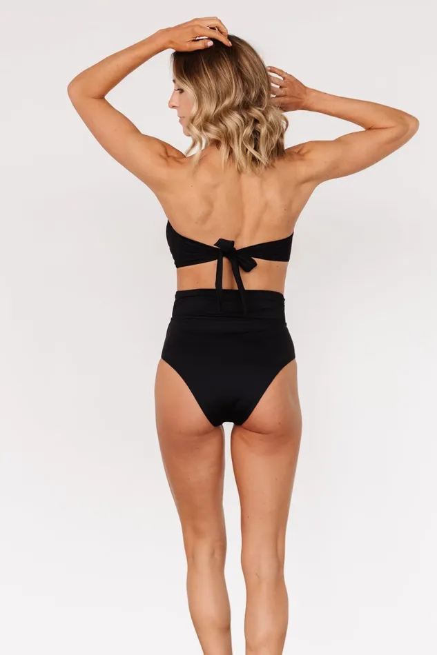 Women Bikini Baltic Born Milos High Waist Bikini Bottom Black Women Bikini Baltic Born Milos High Waist Bikini Bottom Black