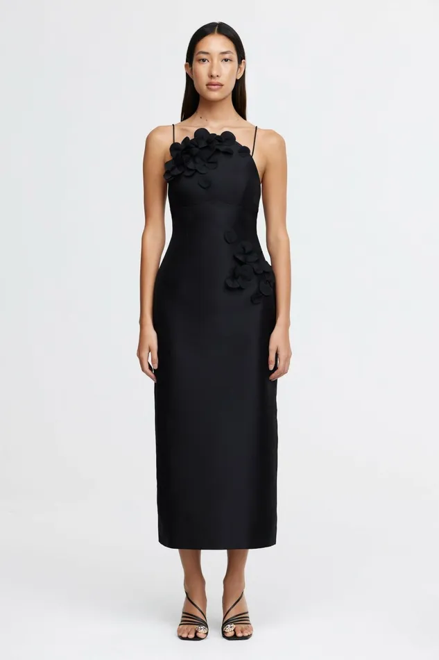 Women BILSTON MIDI DRESS Black Acler Midi Dresses