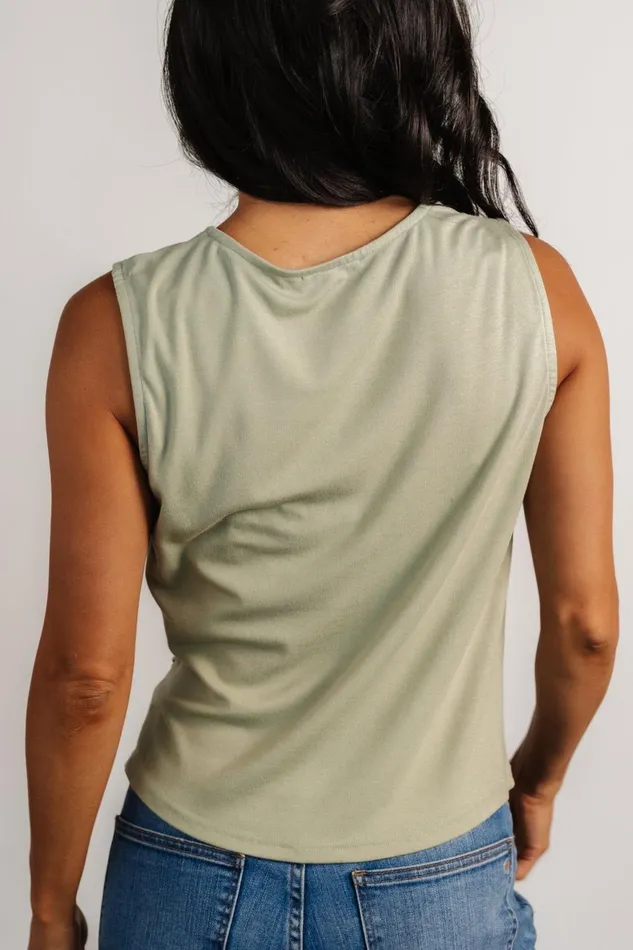 Women Blouses Shirts Baltic Born Jia Ruched Tank Top Light Sage Women Blouses Shirts Baltic Born Jia Ruched Tank Top Light Sage