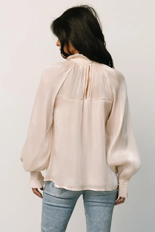 Women Blouses Shirts Baltic Born Maeve Shimmer Top Champagne Women Blouses Shirts Baltic Born Maeve Shimmer Top Champagne