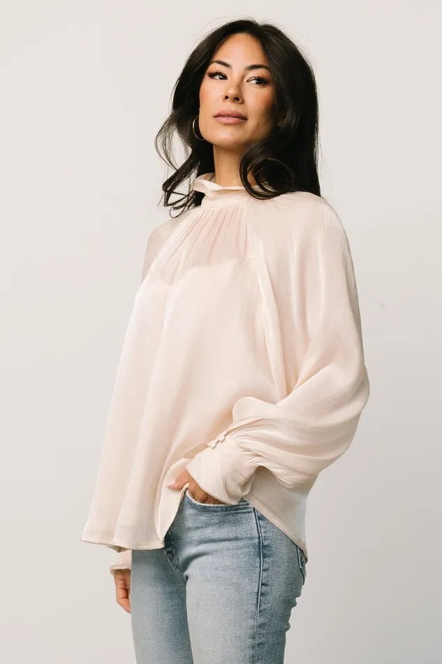 Women Blouses Shirts Baltic Born Maeve Shimmer Top Champagne Women Blouses Shirts Baltic Born Maeve Shimmer Top Champagne
