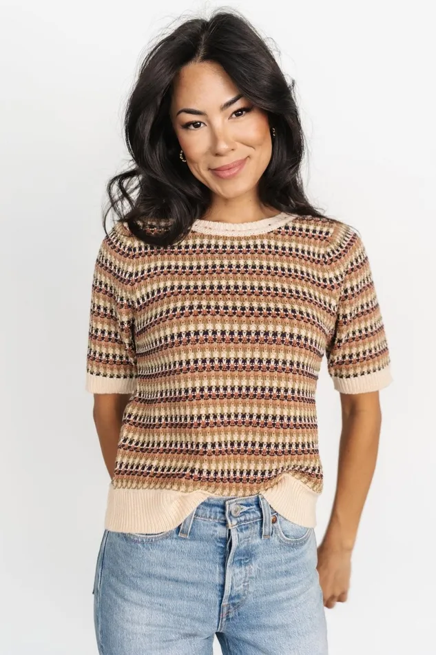 Women Blouses Shirts Baltic Born Scout Knit Sweater Top Multi Women Blouses Shirts Baltic Born Scout Knit Sweater Top Multi