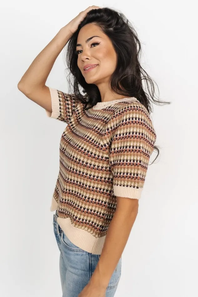 Women Blouses Shirts Baltic Born Scout Knit Sweater Top Multi Women Blouses Shirts Baltic Born Scout Knit Sweater Top Multi