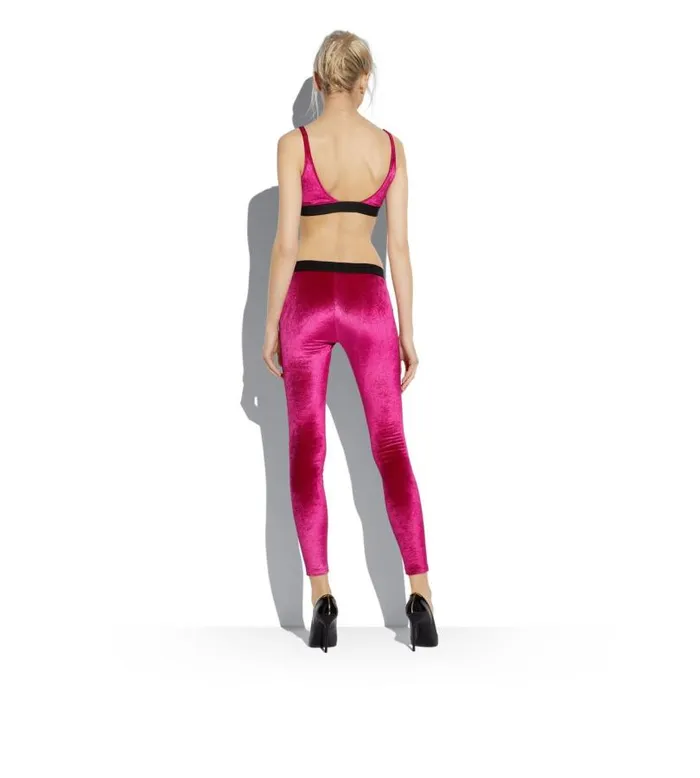 Women Bras Tom Ford Stretch Velvet Bralette Raspberry