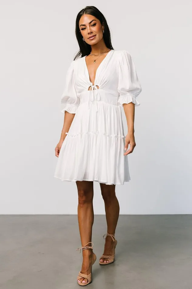 Women Bridal Baltic Born Gisela Short Dress Off White