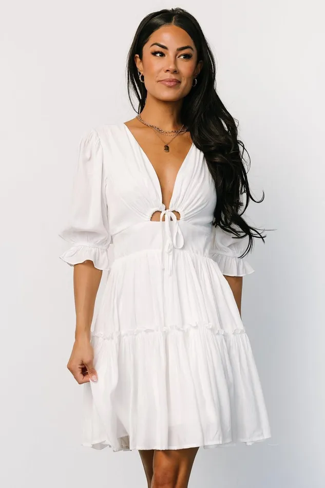 Women Bridal Baltic Born Gisela Short Dress Off White