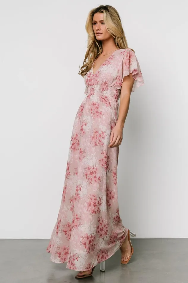 Women Bump Friendly Baltic Born Lynlee Metallic Maxi Dress Pink Multi Women Bump Friendly Baltic Born Lynlee Metallic Maxi Dress Pink Multi