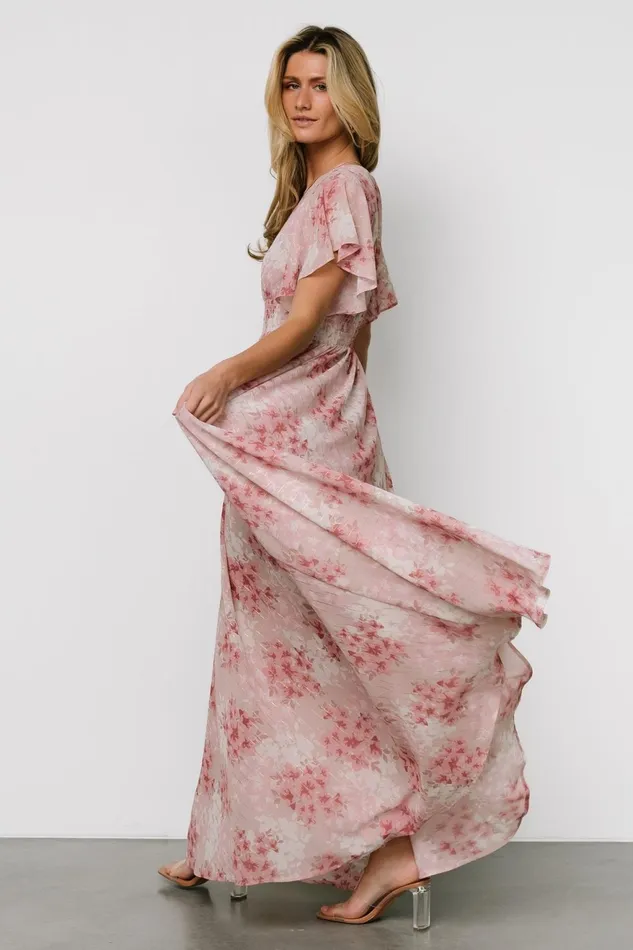 Women Bump Friendly Baltic Born Lynlee Metallic Maxi Dress Pink Multi Women Bump Friendly Baltic Born Lynlee Metallic Maxi Dress Pink Multi