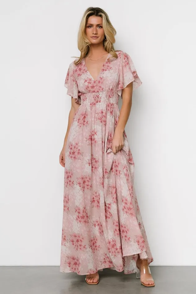 Women Bump Friendly Baltic Born Lynlee Metallic Maxi Dress Pink Multi Women Bump Friendly Baltic Born Lynlee Metallic Maxi Dress Pink Multi