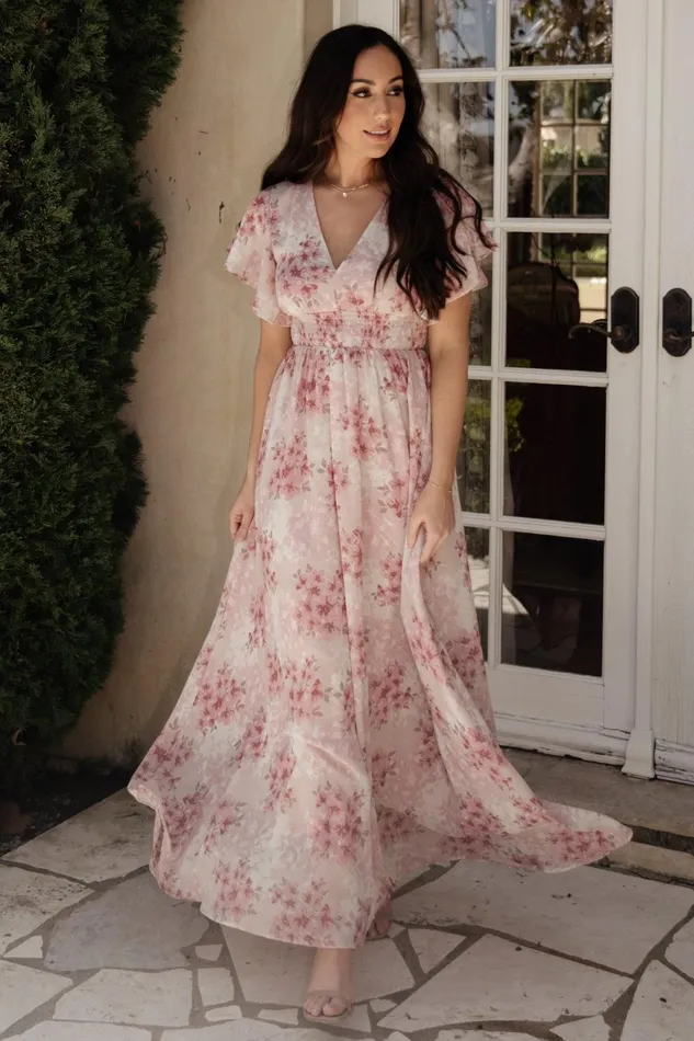 Women Bump Friendly Baltic Born Lynlee Metallic Maxi Dress Pink Multi Women Bump Friendly Baltic Born Lynlee Metallic Maxi Dress Pink Multi