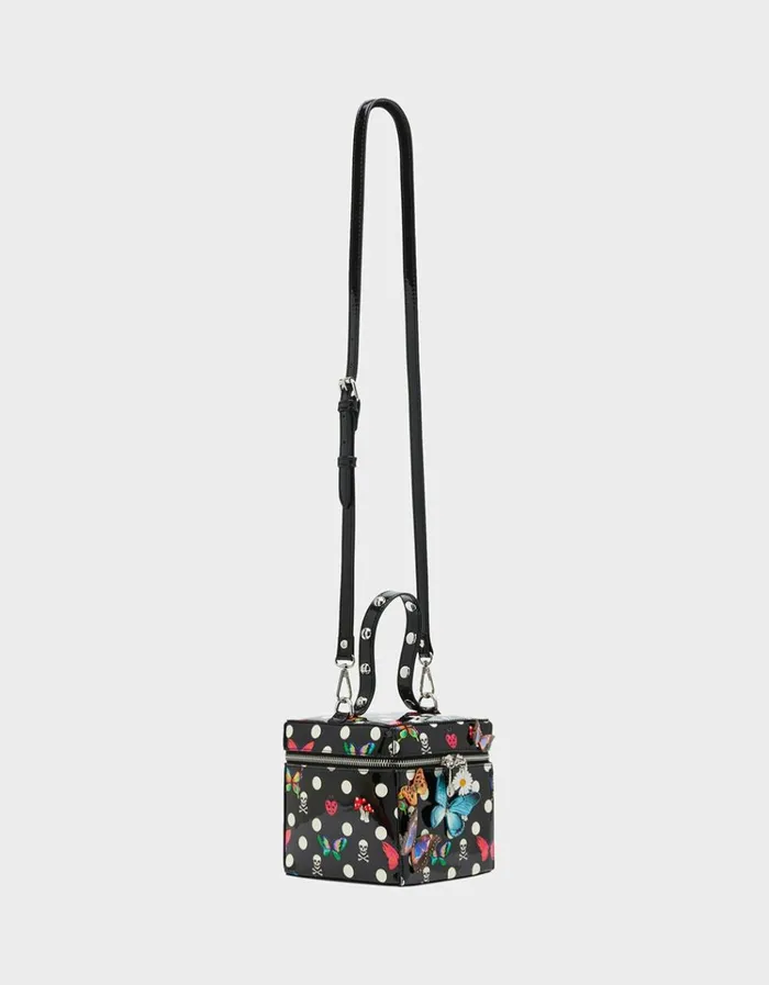 Women BUTTERFLY BOX BAG DOTS Betsey Johnson