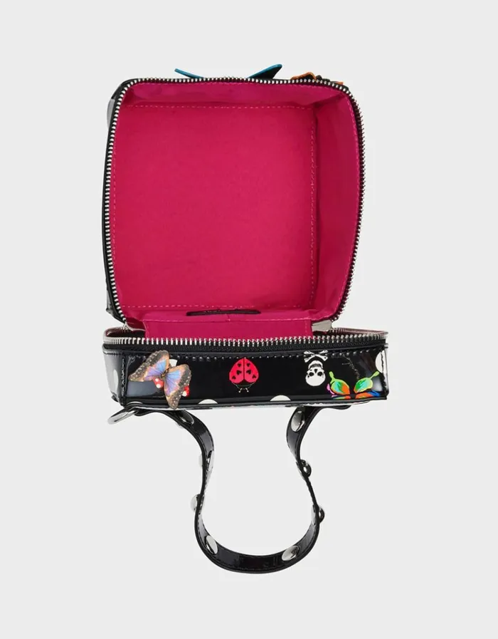Women BUTTERFLY BOX BAG DOTS Betsey Johnson