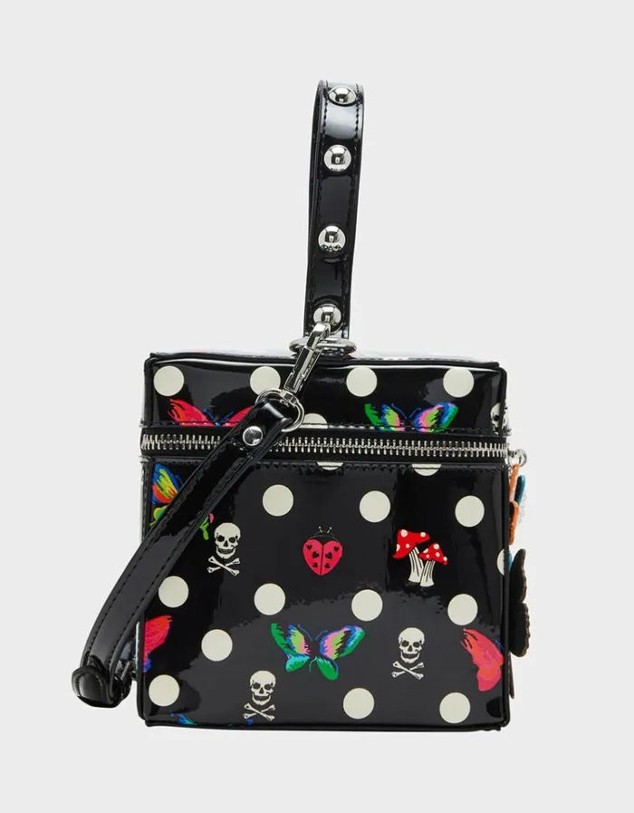 Women BUTTERFLY BOX BAG DOTS Betsey Johnson