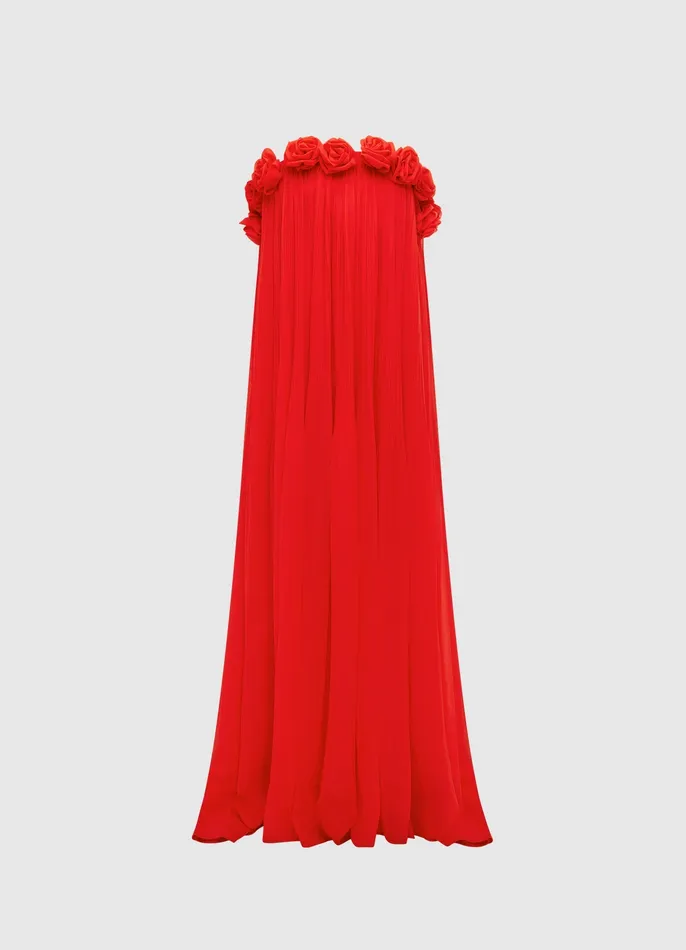 Women Camilla Draped Floor Length Dress 8211 Scarlet Dresses and Jumpsuits LEO LIN Women Camilla Draped Floor Length Dress 8211 Scarlet Dresses and Jumpsuits LEO LIN