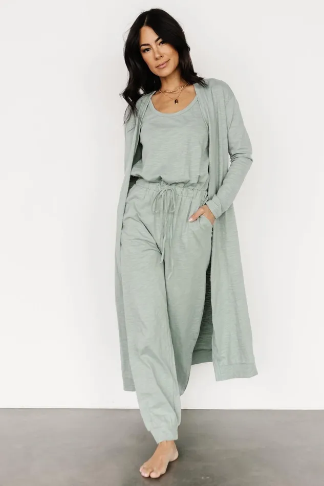 Women Cardigans Baltic Born Janae Jumpsuit Cardigan Set Sage