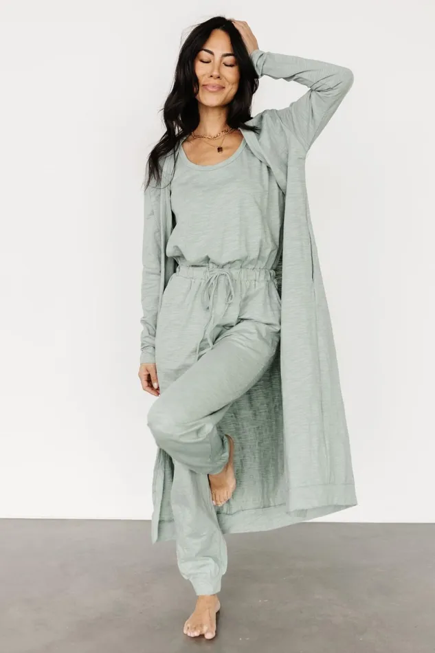 Women Cardigans Baltic Born Janae Jumpsuit Cardigan Set Sage