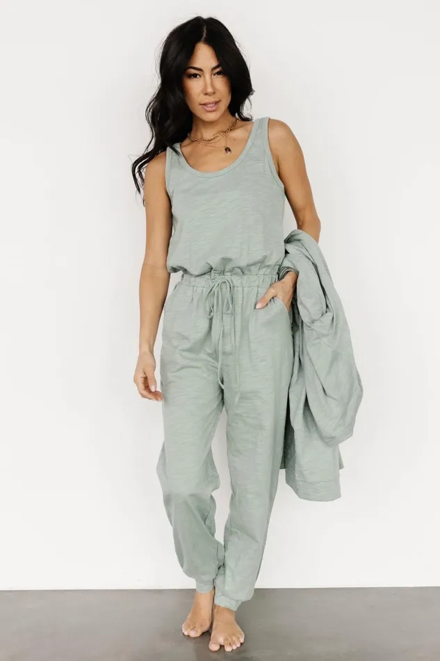 Women Cardigans Baltic Born Janae Jumpsuit Cardigan Set Sage