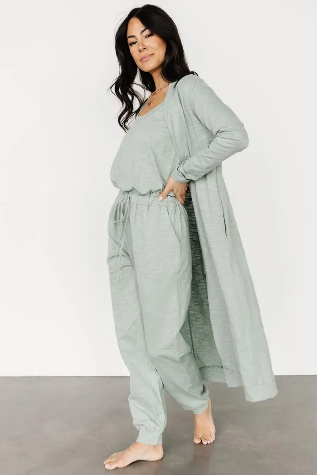 Women Cardigans Baltic Born Janae Jumpsuit Cardigan Set Sage
