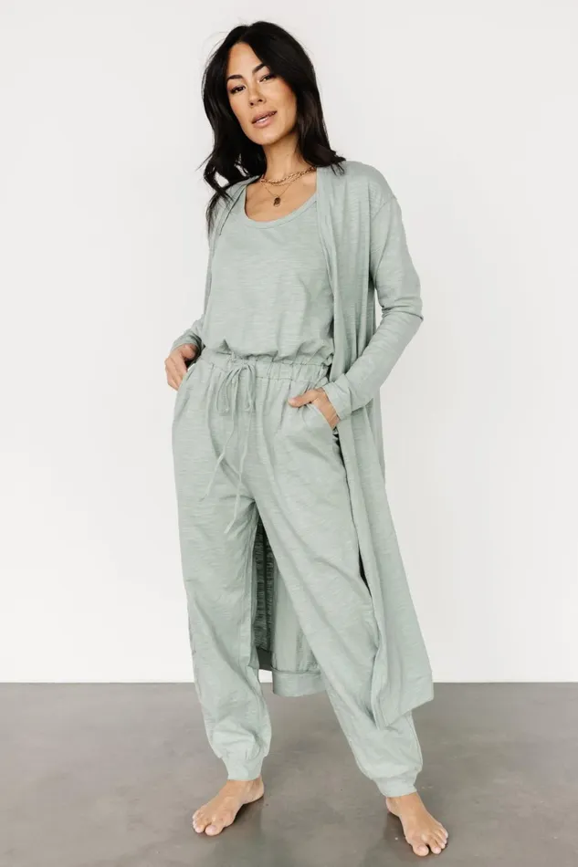 Women Cardigans Baltic Born Janae Jumpsuit Cardigan Set Sage