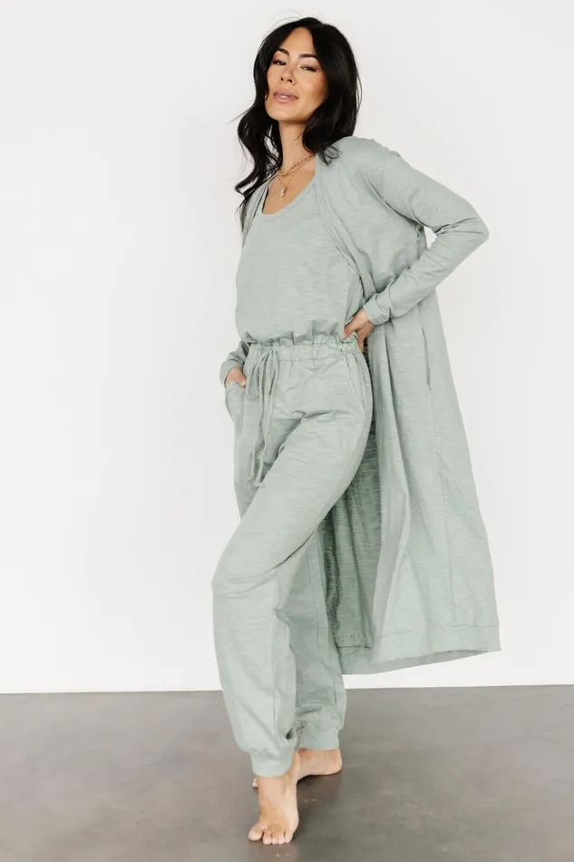 Women Cardigans Baltic Born Janae Jumpsuit Cardigan Set Sage