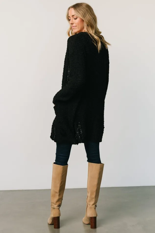 Women Cardigans Baltic Born Oxford Pocket Cardigan Black Women Cardigans Baltic Born Oxford Pocket Cardigan Black