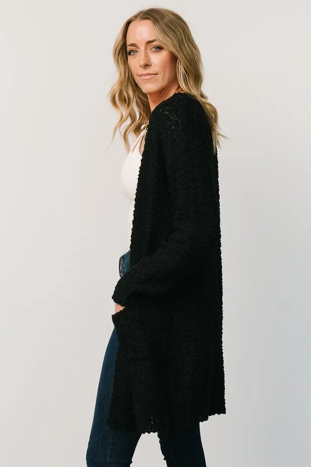 Women Cardigans Baltic Born Oxford Pocket Cardigan Black Women Cardigans Baltic Born Oxford Pocket Cardigan Black