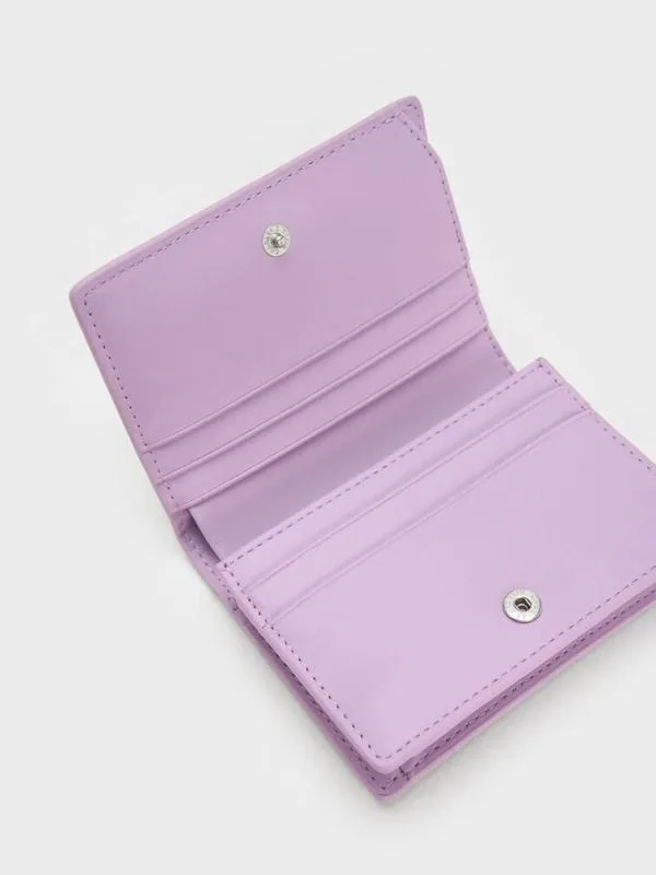 Women Cassia Quilted Mini Wallet 8211 Lilac CHARLES and KEITH Small Wallets