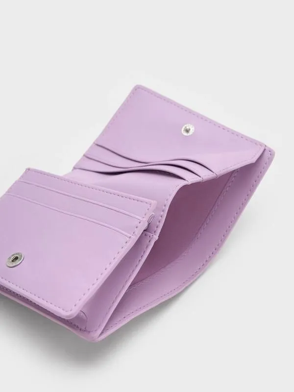 Women Cassia Quilted Mini Wallet 8211 Lilac CHARLES and KEITH Small Wallets