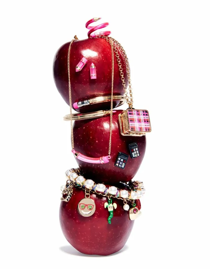 Women CHARM SCHOOL CHARM BRACELET RED Betsey Johnson Women CHARM SCHOOL CHARM BRACELET RED Betsey Johnson