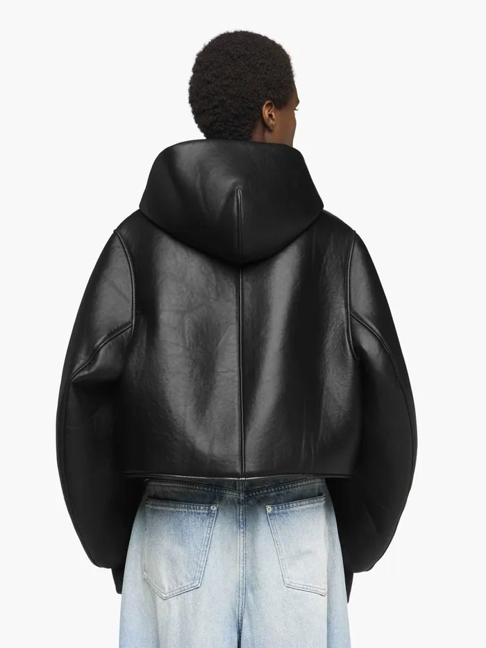 Women Coats and Jackets JW Anderson CROPPED HOODED BLOUSON JACKET Black Women Coats and Jackets JW Anderson CROPPED HOODED BLOUSON JACKET Black