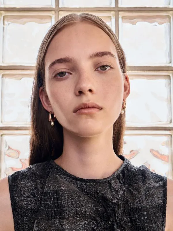 Women Corrine Teardrop Pearl Hoop Earrings 8211 Rose Gold CHARLES and KEITH Earrings Women Corrine Teardrop Pearl Hoop Earrings 8211 Rose Gold CHARLES and KEITH Earrings