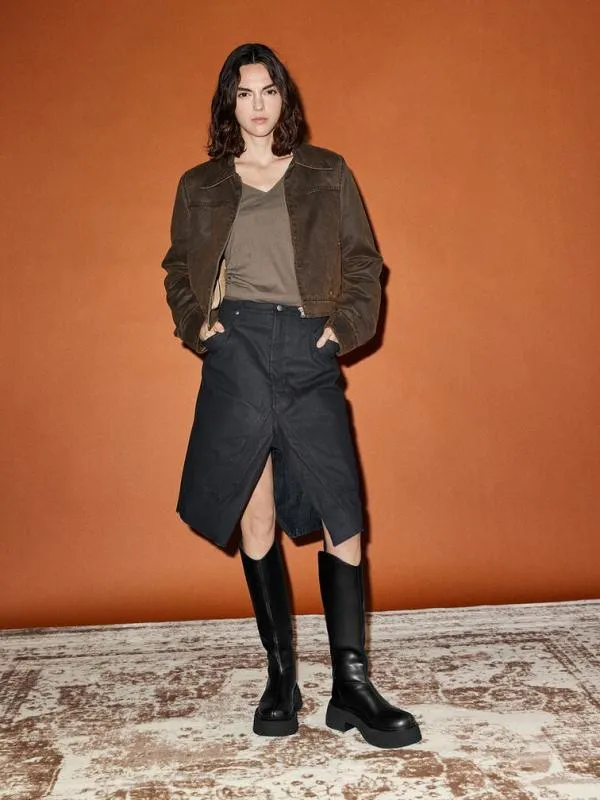 Women Cowboy Platform KneeHigh Boots 8211 Black CHARLES and KEITH Boots