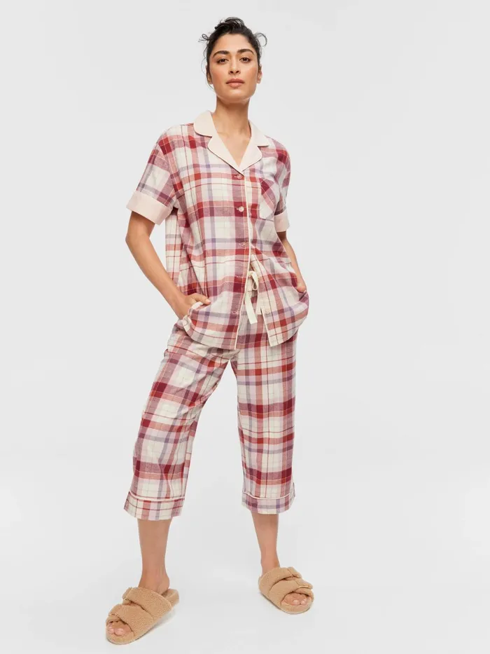 Women Cream Check 34 Pj Pant Multi Peter Alexander Pants