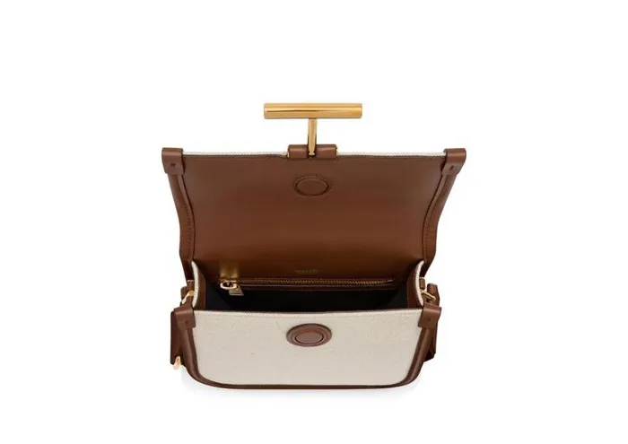 Women Cross Body Bags Tom Ford Canvas And Leather Tara Mini Crossbody Rope Tan Women Cross Body Bags Tom Ford Canvas And Leather Tara Mini Crossbody Rope Tan