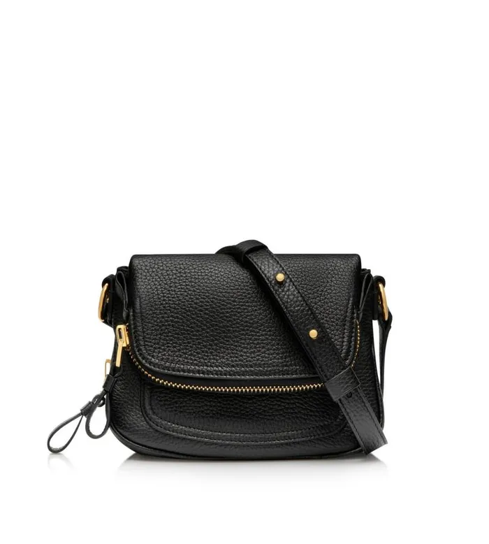 Women Cross Body Bags Tom Ford Grain Leather Jennifer Mini Bag Black