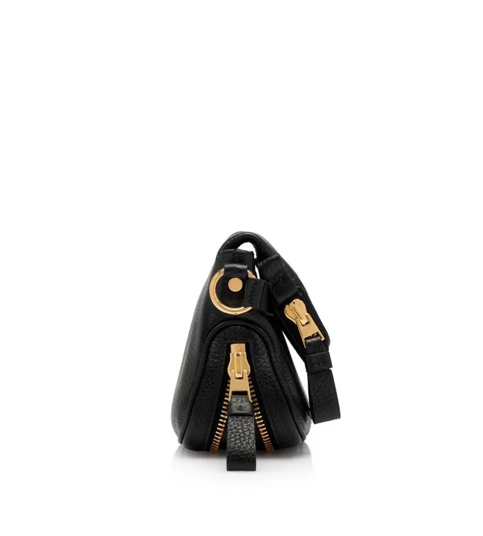 Women Cross Body Bags Tom Ford Grain Leather Jennifer Mini Bag Black Women Cross Body Bags Tom Ford Grain Leather Jennifer Mini Bag Black