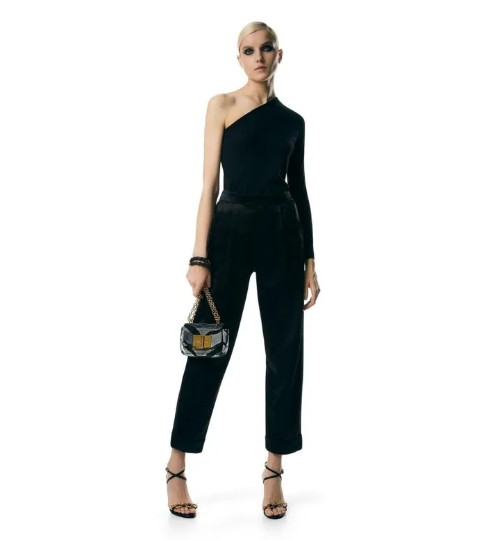 Women Cross Body Bags Tom Ford Zebra Sequin Embroidery Soft Natalia Mini Shoulder Bag Blacksilver Black Women Cross Body Bags Tom Ford Zebra Sequin Embroidery Soft Natalia Mini Shoulder Bag Blacksilver Black