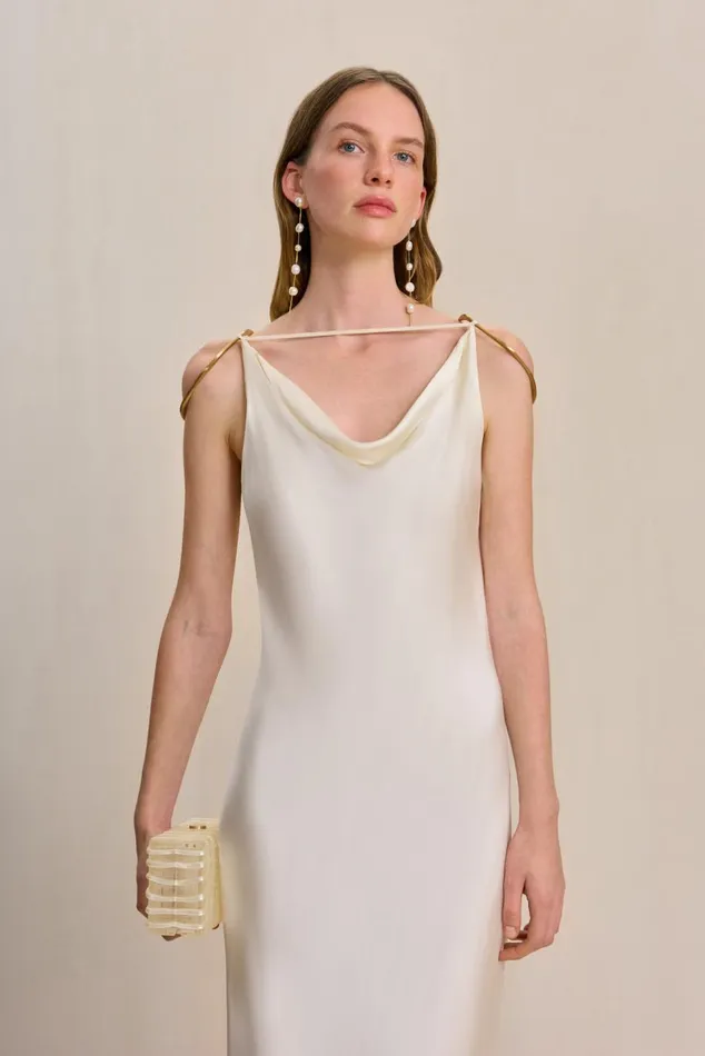 Women Cult Gaia Dresses AZAELIA GOWN 8211 OFF WHITE Women Cult Gaia Dresses AZAELIA GOWN 8211 OFF WHITE