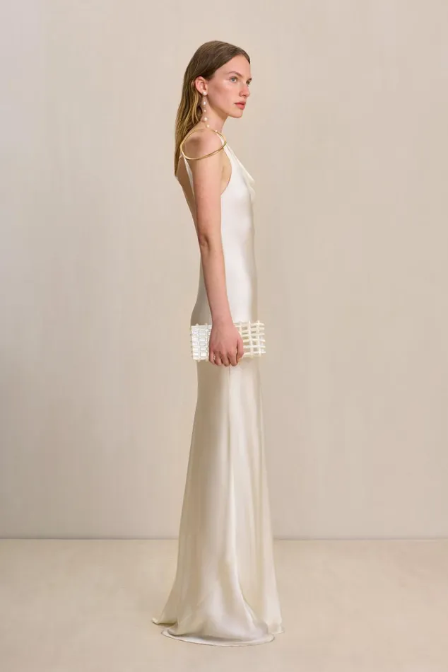 Women Cult Gaia Dresses AZAELIA GOWN 8211 OFF WHITE Women Cult Gaia Dresses AZAELIA GOWN 8211 OFF WHITE