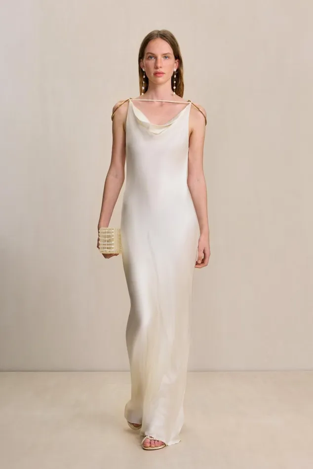 Women Cult Gaia Dresses AZAELIA GOWN 8211 OFF WHITE Women Cult Gaia Dresses AZAELIA GOWN 8211 OFF WHITE