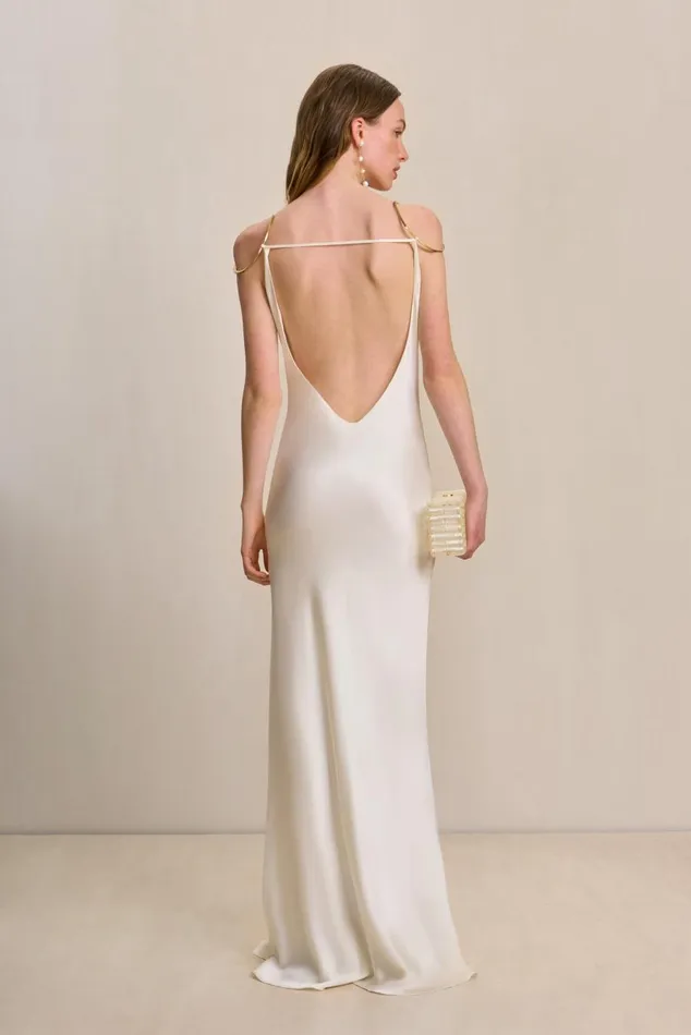 Women Cult Gaia Dresses AZAELIA GOWN 8211 OFF WHITE Women Cult Gaia Dresses AZAELIA GOWN 8211 OFF WHITE