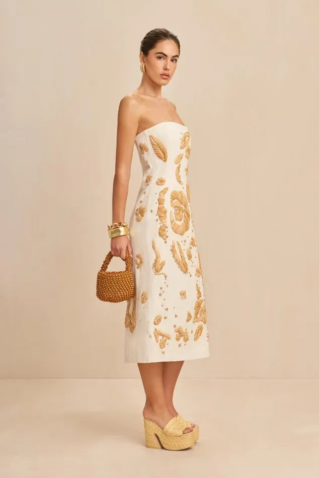 Women Cult Gaia Dresses FINA DRESS 8211 INDU ECRU