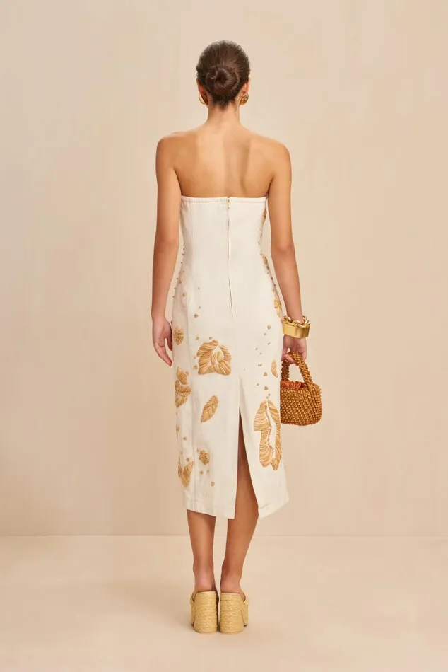 Women Cult Gaia Dresses FINA DRESS 8211 INDU ECRU