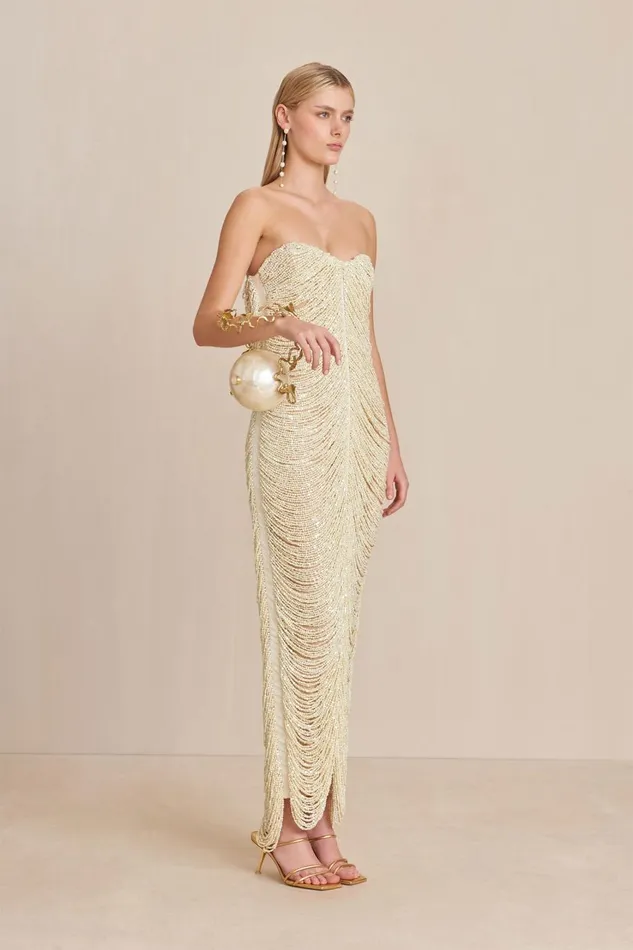 Women Cult Gaia Dresses SANTIAGA GOWN 8211 OFF WHITE Women Cult Gaia Dresses SANTIAGA GOWN 8211 OFF WHITE