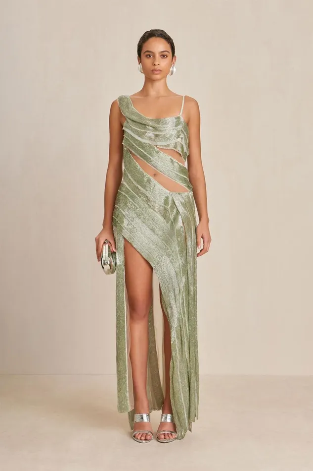 Women Cult Gaia Dresses WHITNEY GOWN 8211 LIGHT HONEYDEW